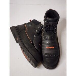 Harley Davidson Boots Mens 10.5 W Black Leather Jake Steel Toe D95055